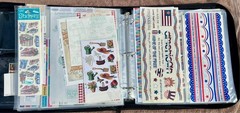 Crop In Style Binder With Lots Of Stickers ~ 17 Sheets full ~ All brands