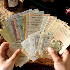 200 Sheets Vintage Newspaper Tickets Scrapbook Paper, Journaling Scrapbooking Su