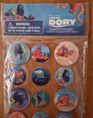 Disney Pixar Finding Dory Confetti Shaker Globes Stickers
