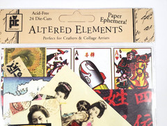 Photo Craft Altered Elements Asian Collection-24 Die Cuts-Crafts & Collages