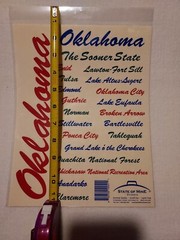 State Of Mine Oklahoma Sticker Sheet 8 1/2” X 11” Sheet