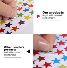 1440 Pcs Star Stickers for Kids, Reward, Classroom, Glitter, DIY