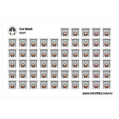 Car Wash Planner Stickers – Vehicle Care and Maintenance Reminders