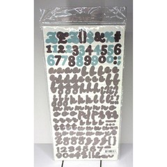 Crate Paper Alpha Twist Prudence Collection Alphabet Stickers New Scrapbooking