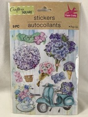 11 sheets Crafters Square Stickers Transfer Stncl Country Floral Magical Unicorn