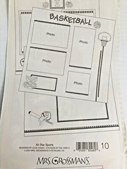 Mrs Grossman’s Lot of 27 Vintage ‘All Star Sports’ Sticker Sheets 6″ x 9″