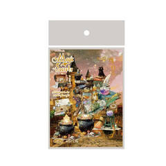 Starburst Witchcraft Magic Furniture Pattern Vintage Stickers for Scrapbooking S