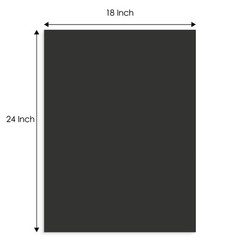 , Pack of 10 Black 18×24 Uncut Photo Mat Matboard, 4-Ply Thick Backing Board …