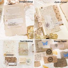 168 Sheets Scrapbook & Embossed Textured Paper Assorted Set – 6 Multicolor