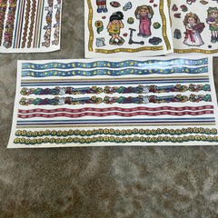 Tie Me To The Moon Kids Sticker Sheet lot/4 Perfect Pals Expressions with board