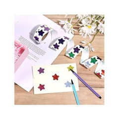 500PCS Star Shaped Sparkling Multicolor 1 Inch Stickers Labels