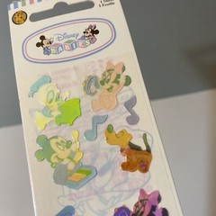 Vintage Sandylion Disney Babies Music Mother Of Pearl Stickers Mickey Minnie