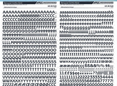 MECANORMA Transfer Lettering 441.36 CLN #155 BENGUIAT GOTHIC BOLD 10mm