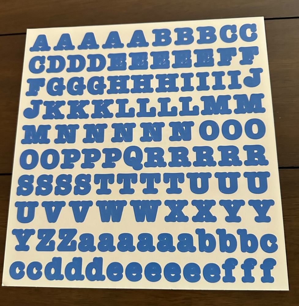 NLA Creative Memories LARGE ABC/123 BOLD~Classic~CLASSY Stickers~Many Colors~NEW