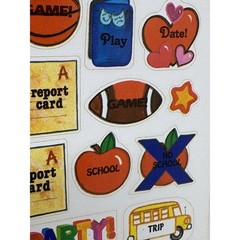 Vtg Calendar Planner Stickers Perk Ups School Sports Pep Rally Game 65 TOTAL