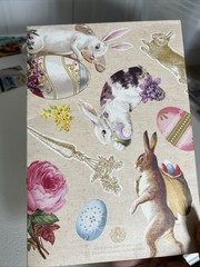 Anna Griffin VINTAGE BUNNY DIECUTS 314 Die Cuts with Foam Adhesive AG708 Easter