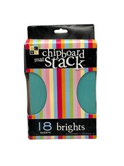 DCWV Chipboard Mat Stack 18 Sheets Bright Colors 4.5” X 6.5” NEW