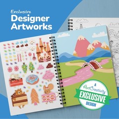 ArtCreativity Sticker Activity Book for Kids and Adults – 600+ Creative Stick…