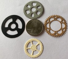 GEARS Die-Cuts(15pc)Steampunk •Cog•Metal•Sprocket•Earthtone•Machine Antique•Spin