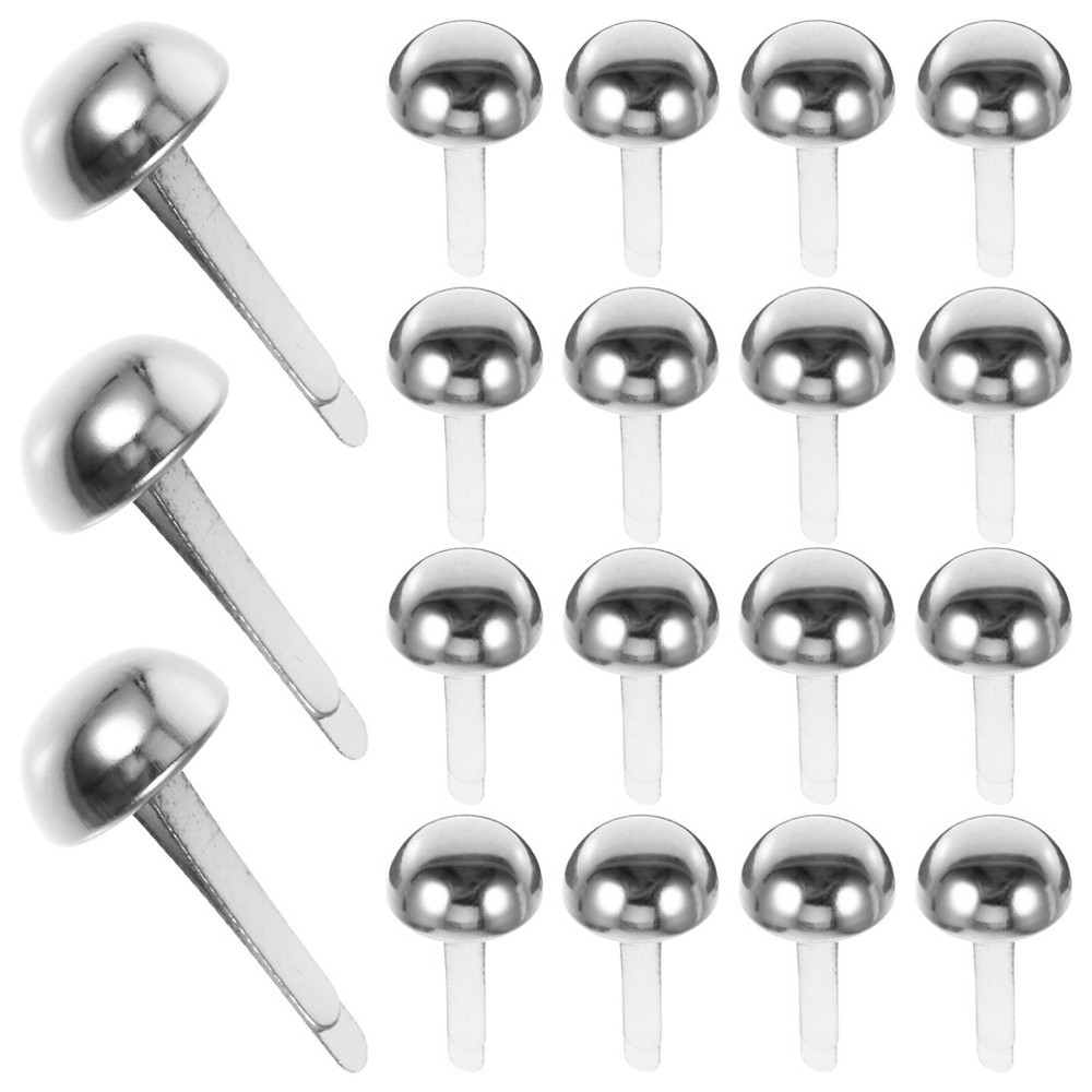 200 Pcs Metal Decors Mini Brads for Paper Crafts Indoor Sofa