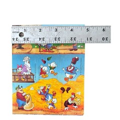 Vintage 1986 Disney Ducktales Full Sheet Graphic Stickers Bank Robbers Design