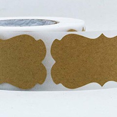 300PCS Kraft Sticker Labels Kraft Paper Decorative Stickers Envelopes Labels