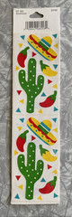 Vintage NOS Frances Meyer FMI Southwest Stickers Cactus 2 Sheet Scrapbook
