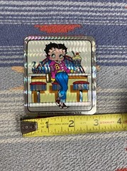 Betty Boop Vintage Prism Sticker Vending machine 1988 NOS rare dazzle decal VTG