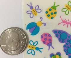 BUG-A-BOO Clear Mylar Stickers (19pc)Frances Meyer•Butterfly •Ladybug•Ant•Insect