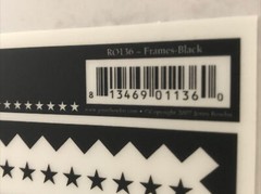 JENNI BOWLIN BLACK Frames / stars – 2 Sheets – NEW