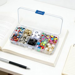 500 PCS Mixed Style Size Metal Brads Kit Colors Paper Fasteners Round Pin