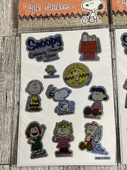 2009 Snoopy 5 Packs Of Stickers To Celebrate PEANUTS 60 YEARS 2 Sheets Each