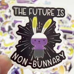 20pcs NON BINARY Stickers, LGTBQ+, Rainbow, Pride, Free Shipping*