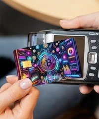 VIBRANT Glitter Bitcoin BTC Themed Credit/Debit Card Sticker Skin PVC