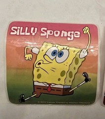 Vintage Smile Makers SpongeBob Squarepants Stickers Lot of 10 2.5 x 2.5 Inches