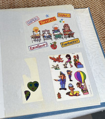 Vintage Sticker Collection Binder Fair Condition Holographic 80s 90s Nostalgia