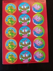 SCRATCH N SNIFF *YOU CHOOSE* SCENTED STICKER SHEET – REWARD STICKERS – SCRAPBOOK