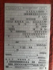 5 Letraset INSTANT LETTERING Transfer Letters 36pt Tiffany Medium NICE 2