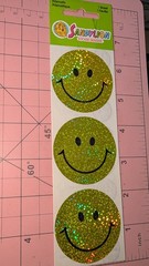 Vintage Sandylion Stickers Large Smiley Faces Yellow New In Package