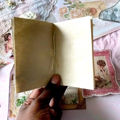 20pc Shabby Chic Junk Journal Making Kit, Handmade Ephemera, Cards, Lace Pockets