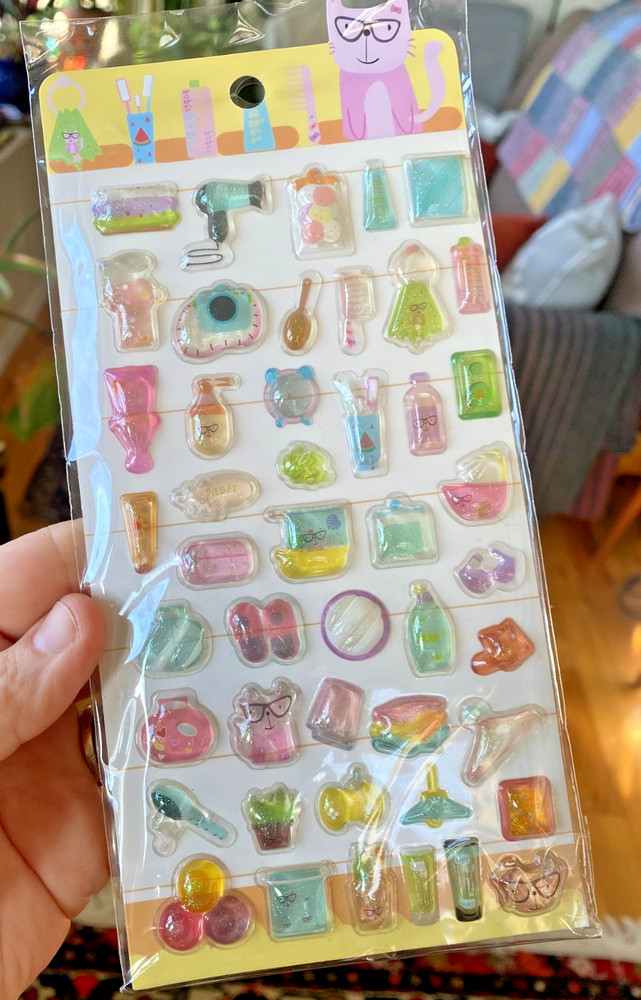 NIP Kawaii 3D Puffy Resin Charm Animal Stickers: You Choose!