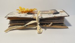 Junk journal Dog Days Summer Boys Dogs Yellow Black Keepsake Book Handmade New
