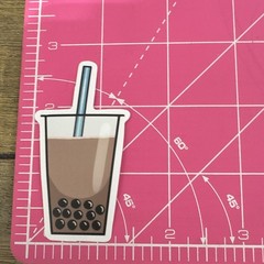 Boba Bubble Tea Scrapbooking Stickers Set, Multicolor Food & Drink (4 pcs)