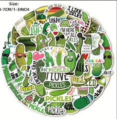 10pcs Pickle Stickers- Scrapbooking Journaling Diary