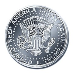 Donald Trump Silver Coin 2024 with Certificate of 2024 Trump Silver Eagle