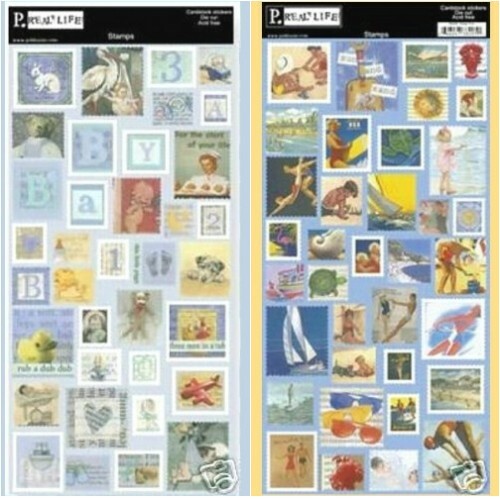 PEBBLES ETC REAL LIFE STAMPS WATER FUN or BABY BOY – CARDSTOCK STICKERS 6″ x 13″