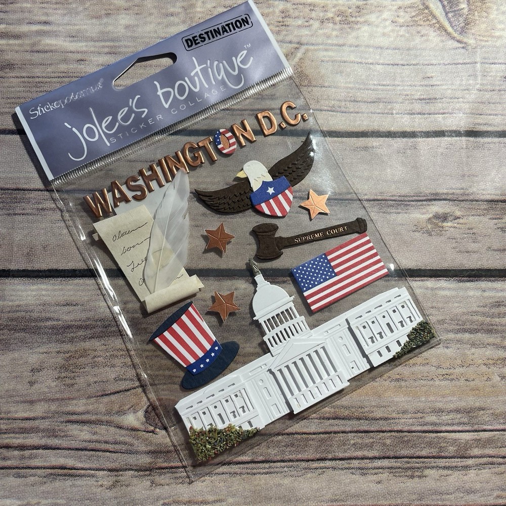 Jolee’s Boutique Dimensional Scrapbook Stickers WASHINGTON D.C. WHITE HOUSE