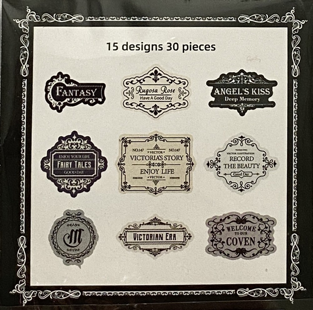 Decorative Quote Stickers for Scrapbooks & Journals – 30 Count – Your Choice