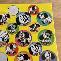 Highlights Stickers Robot Toy Puppy Dog Black & White Red Collar