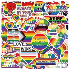 200 Pack Rainbow Pride Stickers LGBTQ Decals for Parties Laptops Water Bottles